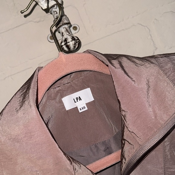 LPA jacket revolve Rina in pine‎ bark xxs nylon zip up toggle pockets - Picture 6 of 10